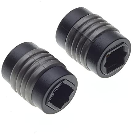 Keple Adattatore Ottico Da TOS A TOS, Confezione Da 2 - Accoppiatore TOSLINK, Giunzione TOSLINK Da Femmina A Femmina, Adattatore Per Cavi Audio Ottici