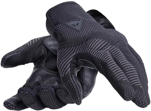 Dainese - Argon Gloves, Gants de Moto en Tissu Tricoté avec Protections des Articulations, Fermeture à Déchirure, Compatibilité Écrans Tactiles, Gants Moto pour Hommes