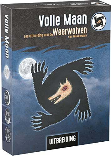 Die Werwölfe von Wakkerdam - Vollmond - Kartenspiel - Enthält 40 Neue Karten, um Weervolven noch spannender zu Machen - 10+ - 1-28 Spieler - DE