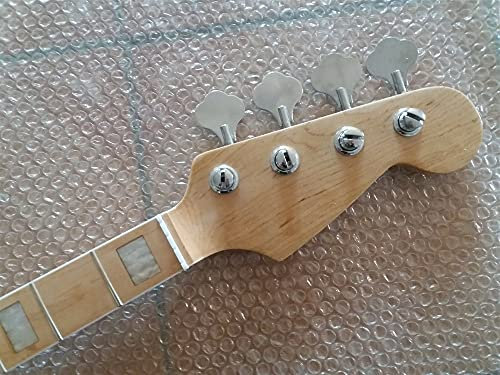 CAZARU Ahornhals mit 20 Bünden für DIY-E-Bass-Gitarrenhals mit Tuner-Teilen