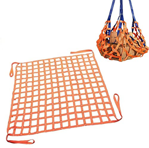 Flaches Nylon Hebenetz – Hängendes Hebe Frachtnetz, 0,3–3,5 T Tragfähigkeit, Robuste Bungee Fracht Für Motorräder, Kajak Deck Frachtnetz, Anhängernetze (Size : 4 X 4M/Mesh 20cm/Load 3.5t)