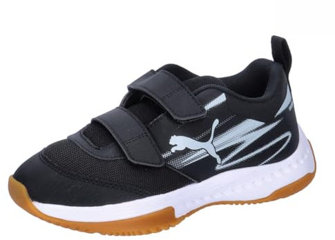 PUMA Unisex Kinder Varion Ii V Jr Indoor Court Shoe, Puma Black Cool Light Gray Gum, 35 EU
