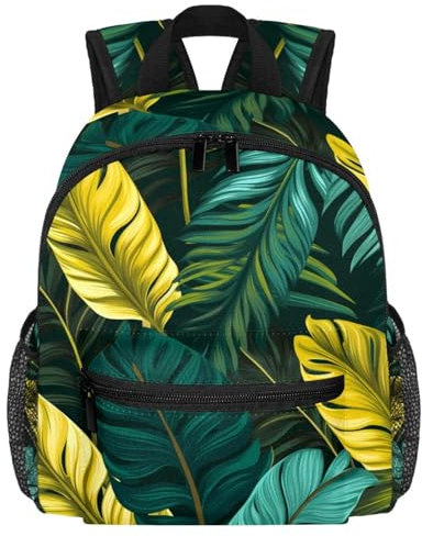 TFCOCFT Reiserucksack, kleiner Rucksack, Bananenbaum, Palme, Grün, tropisch, Handgepäck-Rucksack, T1s5wf54uwvoky, 10x4x12 in, Reiserucksäcke