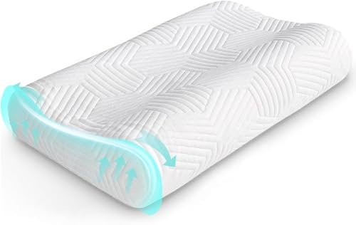 LAMB Kissen Nackenkissen, Höheneinstellbares Kissen Memory Foam Ergonomisches, Nackenstützkissen mit waschbarer Kopfkissenbezug