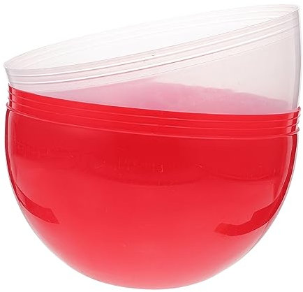 VICASKY Adorno Forma de Huevo de Plástico Rojo de Huevo de Pascua Suave y Multifuncional y Embalaje de Dulces para Ambientación Festiva en Fiestas