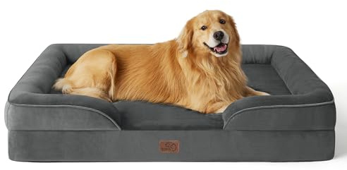 BEDSURE orthopädisches Hundebett ergonomisches Hundesofa, 132x104cm