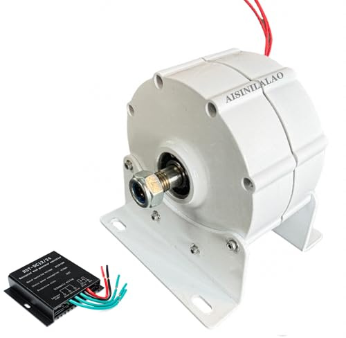 AISINILALAO 10000W 3 Fase Alternador Casa Imán Permanente Motor eléctrico Generador 'Viento Generador de imán Permanente 12V 750Rpm 3-Fase Síncrono Alternador,48v