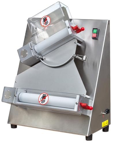 Beachtiful Pizza Dough Roller Sheeter, Automatic Commercial Dough Roller Machine, Stainless Steel Pizza Dough Roller, 370W, for Home and Pizza Bread Shops