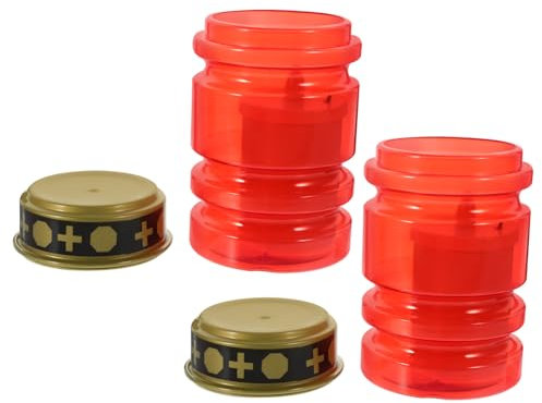 IWOWHERO 2pezzi Candele Led Senza Fiamma Design Decorativo Luce Calda Alimentazione Batteria Materiale Affidabile Per Uso Quotidiano e Feste