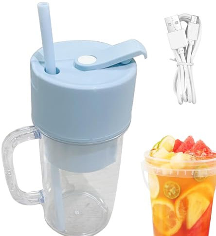 Fresh Juice Mélangeur Portable Rapide 400 ml pour smoothies, mélangeurs de jus de fruits, mixeur pour shakes et smoothies, mixeur portatif pour jus de fruits frais