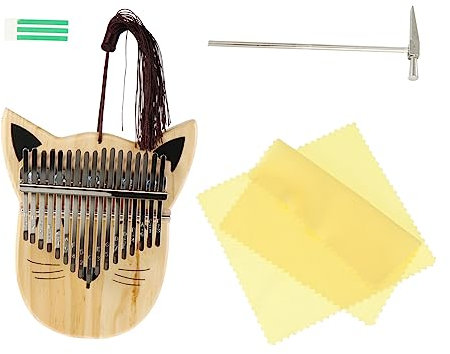 HYTROVE Holz-mbira in Schweineform Mit Tasten Als Daumenklavier Fingerklavier Mit Gebogenen Tasten Für Schutz Leicht Tragbar Für Musikinstrumente Und Geschenke