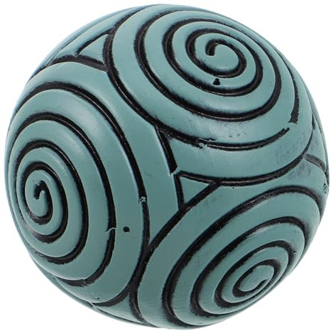 BIUDECO Mini Zen Garden Sand Ball with Resin Material and Symmetrical Spiral Texture, Elegant Artistic Sphere for Relaxation and Office Zen Decor, Sand Sensory Tool for Meditation