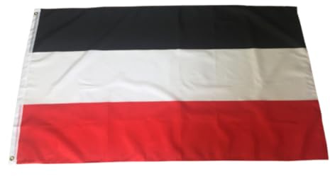 Temeemeg Bandera de Alemania Bandera Nacional de Poliéster de Deutschland Negra Blanca Roja 90x150cm.