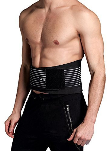 Cotill Supporto Lombare per la Schiena e Cintura di Supporto by 8 Stecche rigide per Un Sollievo dai Dolori Lombari -Doppie Cinghie Regolabile e Chiusura a Rete Traspirante (XXL)