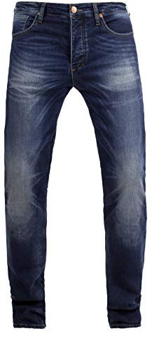 John Doe Ironhead XTM Motorrad Jeans Herren Stretch mit Protektoren Blue 38/34