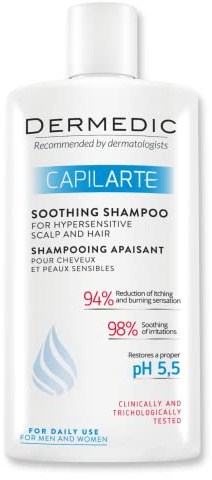 DERMEDIC CAPILARTE Shampooing apaisant pour les cheveux et le cuir chevelu hypersensible 300 ml