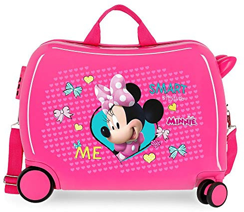 Disney Minnie Happy Helpers Valigia per bambini Rosa 50x38x20 cms Rigida ABS Chiusura a combinazione numerica 34L 2,3Kgs 4 Ruote Bagaglio a mano