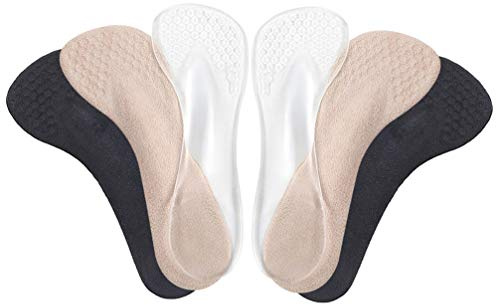 Healifty Einlegesohle für High Heels Gel-Schuheinlagen zur Ferseneinsätze Plantarfasziitis Fersensporn 3/4 High Heels Schmerzlinderung an den Einlegesohlen Schuhpolster 3 Paar
