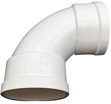 XIZONLIN PVC-U Rohr Ablassen Winkel 90 ° Kniestück Muffen, 40 mm 5 pcs