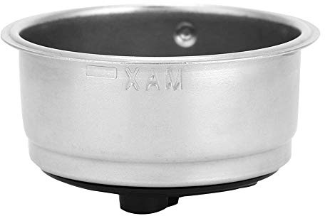EBTOOLS Colador de Café, Filtro para Cafetera, Filtro de Cesta de Café de Acero Inoxidable, Filtración Ultrafina, Fácil de Limpiar (doble taza)