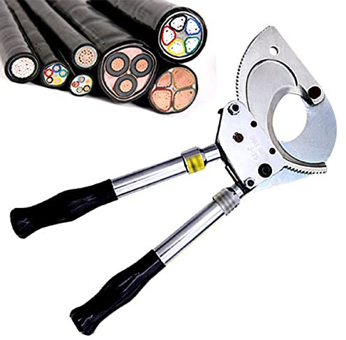 LXX Ratchet Cable Cutter, Bolt Cutters Cable Cutter Heavy Duty, Wire Cutters Industrial Grade Cable Pliers for Aluminum and Copper Cutting, 500mm²/3x120mm²/3x185mm²