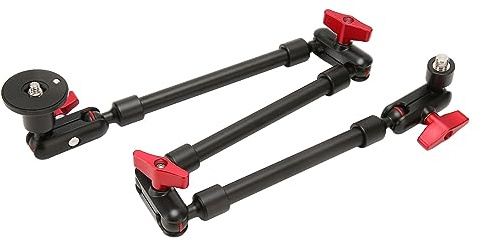 Brazo mágico articulado de 31 pulgadas, soporte de cámara de escritorio de Rotación de 360 grados con tornillo de 1/4 de pulgada 3/8 pulgadas, Soporte articulado de pared para cámara y teléfono