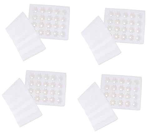 HOMSFOU 4 Pcs Porte-œufs avec Couvercle Support de Rangement D'œufs Antichoc 20 Compartiments pour Supermarché et Stockage à Domicile