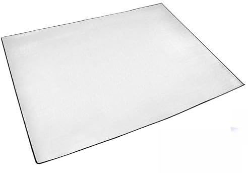 QWORK® Verdicktes und Bequemes 3mm x 150cm x 200cm Alu Isomatte Schaummatten, Faltbare Aluminiumfolie Isoliermatte für Camping und Outdoor