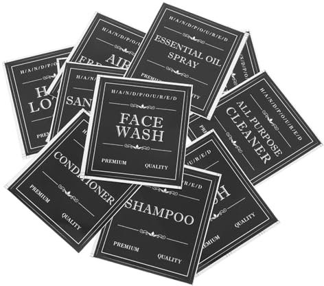 DIYEAH Selbstklebende Flaschenetiketten 3 Stück Unterflaschen Aufkleber Kupferplatte Größem Zur Shampoo Und Spülungsflaschen Klassifizierung Für Badezimmer Und Reisen