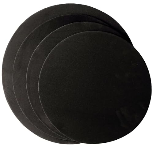 ibasenice 4 Stück Schlagzeug Dämpfungspads aus Schaumstoff für Übung und Volumenkontrolle Reißfestes Drum Pad 12-13-14-16 Zoll zum Persönlichen Gebrauch und Training