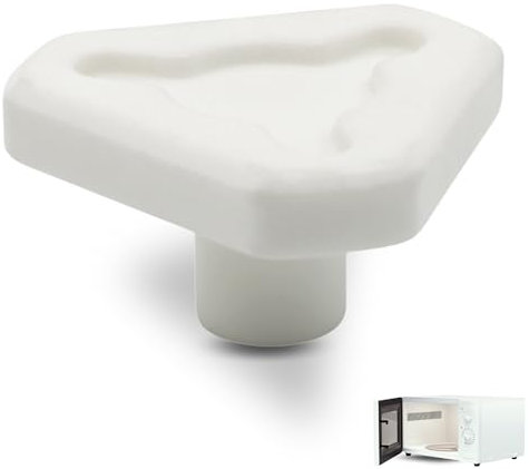 CHEFZOCO Acoplador para Platos Giratorios para Microondas, Soporte arrastre plato microondas, Casquillo arrastre horno microondas, Código original 89830933, Modelo MW222X, Blanco