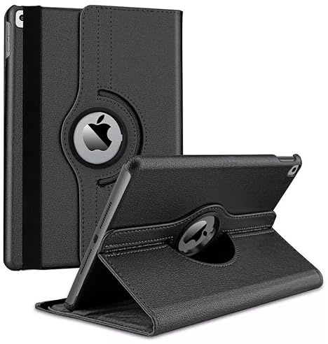 Fodral för iPad (A16) 11:e generationen 11 tum 2025/iPad 10:e generationen 10,9 tum 2022, slim fit premium PU-läder 360 graders roterande skyddsstativ fodral med automatisk väckningssömn (svart)