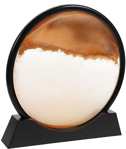 JOINPAYA Sablier Dynamique Liquide De Sable Décoration Artistique De Bureau Et Maison Art De Sable Mouvant Pour Décor Apaisant Et Original