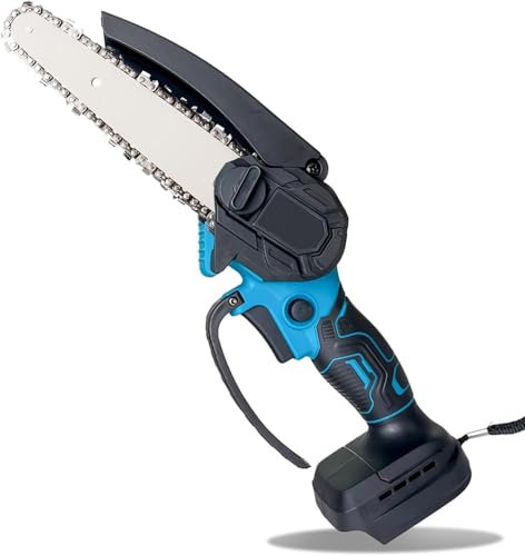 Mini Kettensäge für Makita 18V Akku,6 Zoll Mini Kettensäge Elektro mit 2 * 2000 mAh Akkus,Elektrisch Handsäge Akku Astsäge für Gartenarbeit Baumbeschneidung Holzschneiden