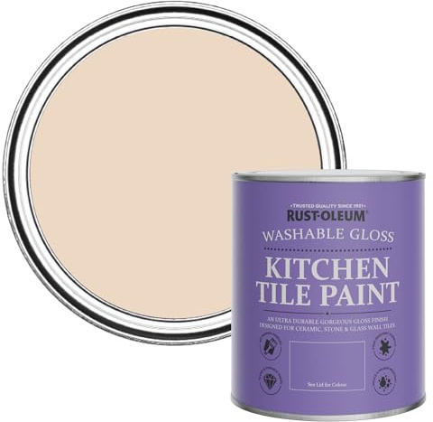 Rust-Oleum Water-Resistant Kitchen Tile Paint in Gloss Finish - Eleanor 750ml
