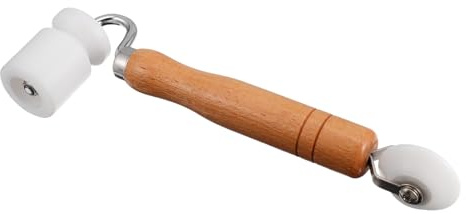 ORFOFE Rueda De Prensa De Construcción De Papel Tapiz Papel De Pared Rodillo De Pasta Para Reparar Paredes Rodillo De Decoración Mango De Madera