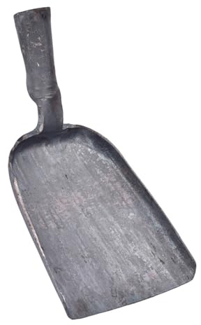 OUNONA Pala de Acero Forjada para Cenizas de Barbacoa y Estufa Pala Ergonómica para Limpieza de Chimenea y Uso Doméstico Ligera y para Jardín y Cocina