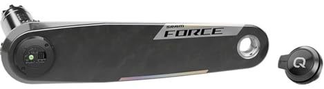 SRAM Force E1 PM Left Arm with Power Meter Chuck, Speed: 12/13, Spindle: 29 mm, Dub, 175 mm, Black, Road