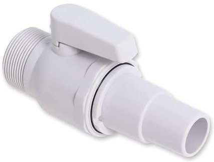 SEIWEI 2-Wege Absperrhahn, Pool Filterpumpe Skimmer Filter Kolbenventil Schwimmbad Ersatzteil, 1.5 Zoll MIP x 1.5 Zoll - 1.25 Zoll
