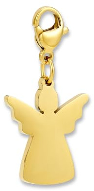 GD GOOD.designs Charms-hänge med karbinlås | Halsbandshänge i 316L rostfritt stål | Berlock för berlockarmband, 18K guldpläterad | Vattenbeständig