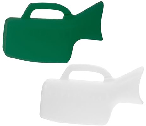 RUNROTOO 2pcs Female Urinal Portable Pee Bottle 1000Ml Large Capacity Handheld Urine Container for Women Travel Home Hospital Use with Spill-Resistant Design