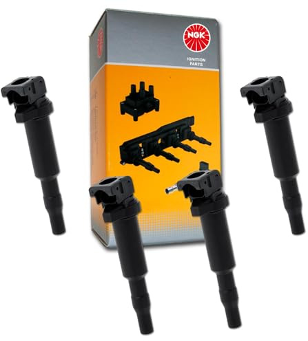 4 NGK Zündspule | E90 E60 X3 Mini R55-R60 passend für E81 E87 F20 E46 E90 E60 X3 Mini R55-R60
