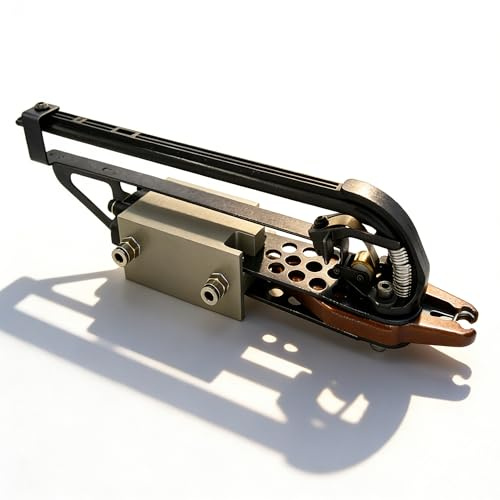 Air Deft Long Reach Pneumatic Hog Ring Gun, Air Powered C Ring Stapler for Gabion Mesh, Wire Cage & Heavy Duty Binding Projects