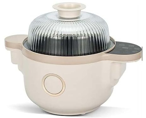 Pentola di cottura automatica per mescolare, 1400W, Modalità di cottura multipla, Design di agitazione automatica a 360°, Interno facile da pulire, Tappo di sicurezza per sollevamento coperchio