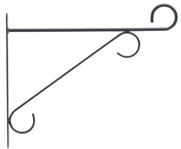 elho Wandhaken Eleganz 30cm Balkonkasten - Anthracite | L 3 x B 30 x H 26 cm | für den Außenbereich