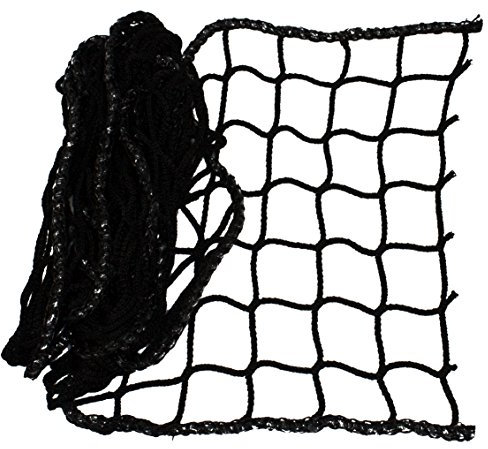 HAMBURGER TAUWERK-FABRIK EST. 1901 Netz, Universal Schutznetz Schwarz - Breite: 2,0m Meterware (Preis pro Meter) - Made in Germany, Sicherheitsnetz, Balkonnetz, Rausfallschutz Hochbett, Relingsnetz