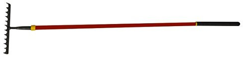 Kingfisher GS540 12 Tooth Carbon steel Garden Rake - Green