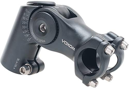 Voxom Vb3 25,4mm, 80mm Höhenverstellbar, -10/+65° Vorbau, Schwarz, 25.4