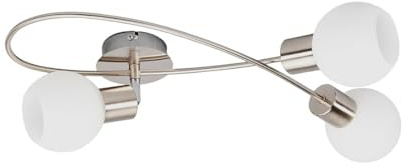 Lindby Ceiling Light Elaina dimmable (Modern) in Silver Made of Metal for e.g. Living Room & Dining (3 Light Sources, E14) from Ceiling lamp