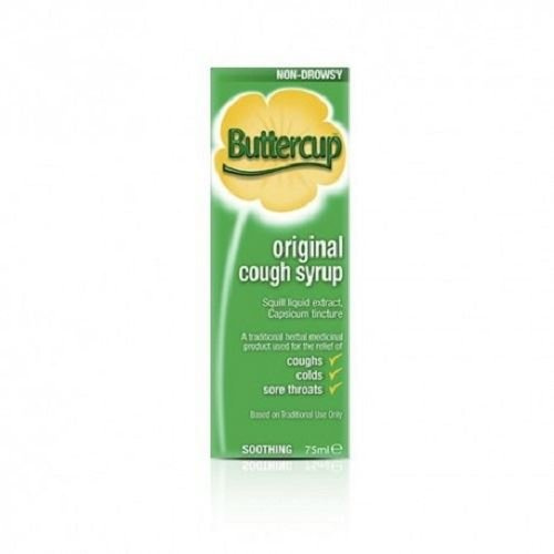 Buttercup Cough Syrup 75ml | Cough Relief Medicine | Helps Soothe Dry, Tickly & Chesty Coughs | Traditional Cough Syrup